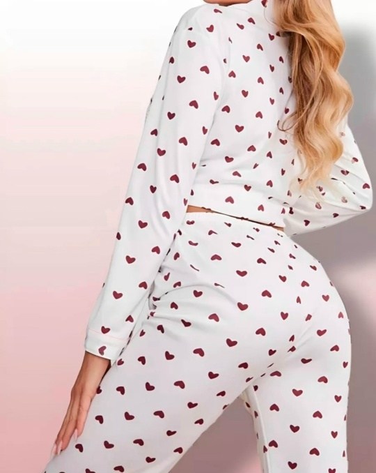 пижама женская,пижам,пижама sensis,пижама с штанами,пижама со штанами и рубашкой с сердечками