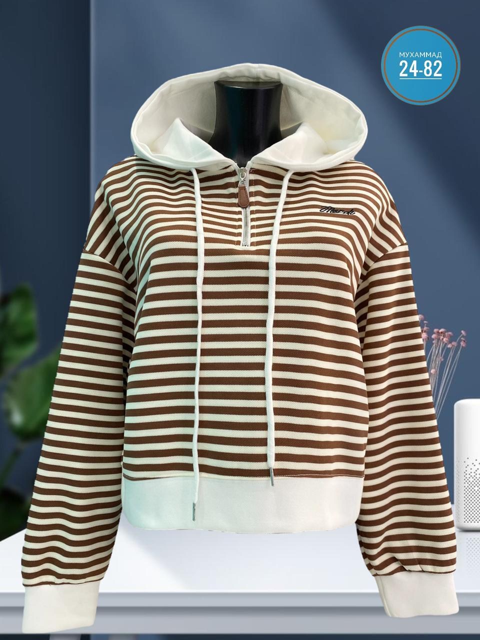 кофта до талии,женская кофта,полосатая толстовка,женское толстовка,толстовка в полоску