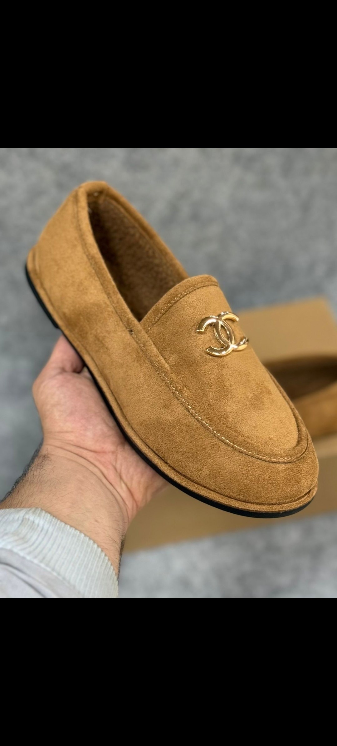 лоферы chanel,,женские замшевые лоферы chanel коричневые с мехом,лоферы женские на меху chanel,лоферы шанель