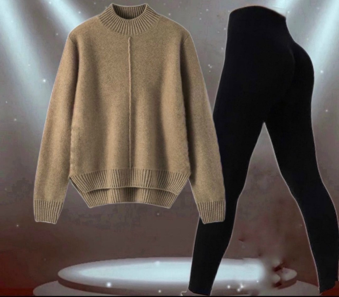 свитер под лосины,легинсы женские,леггинсы теплые,леггинсы в рубчик из шерсти и кашемира sd-700,женские леггинсы