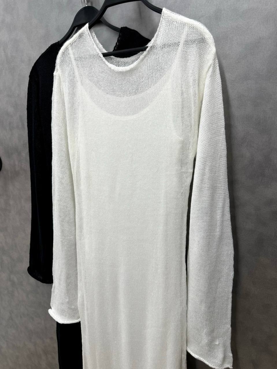 вязаное длинное платье,вязаное платье,платье женское белое,платье свитер,женское трикотажное платье макси tossy