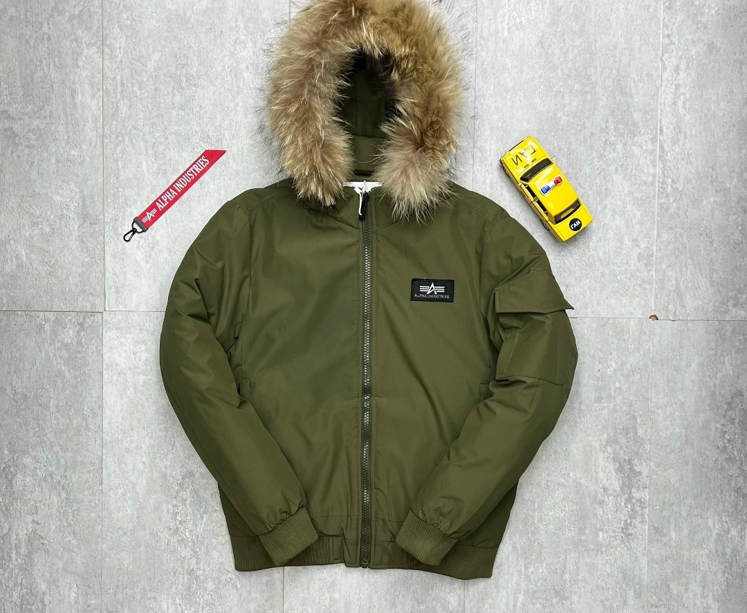 зимняя куртка бомбер,куртка бомбер,куртка alpha industries 45p custom, зеленый,куртка зимняя,мужская куртка бомбер