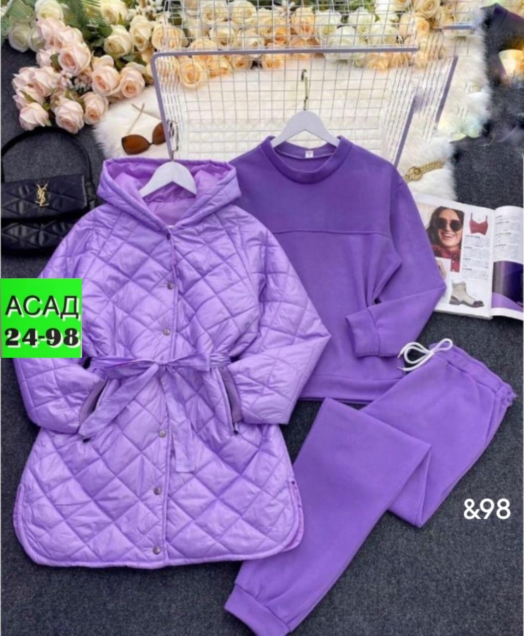 костюм женский на флисе,костюм теплый на флисе,костюм женский тройка,костюм тройка с курткой,костюм тройка