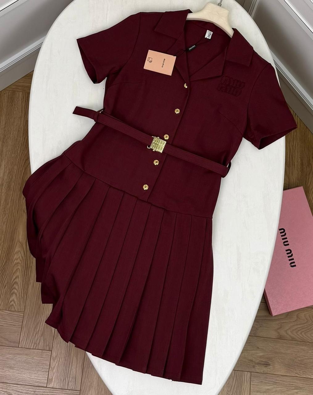 платье плиссе,платье женские,платье,бордовое платье,платье стильное