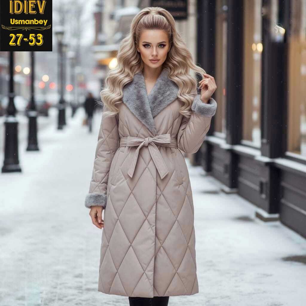 модные пуховики,зимнее стеганое пальто,женский пуховик,зимнее пальто,пальто длинное с капюшоном норка maxadorre