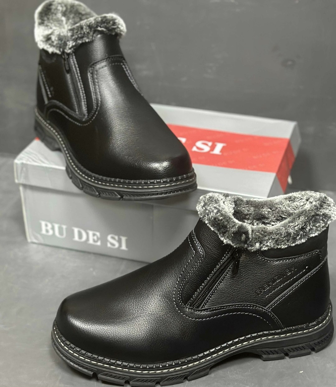 ботинки мужские зимние ailaifa арт. b229695-2,,мужские ботинки, мужская,зимние ботинки мужские