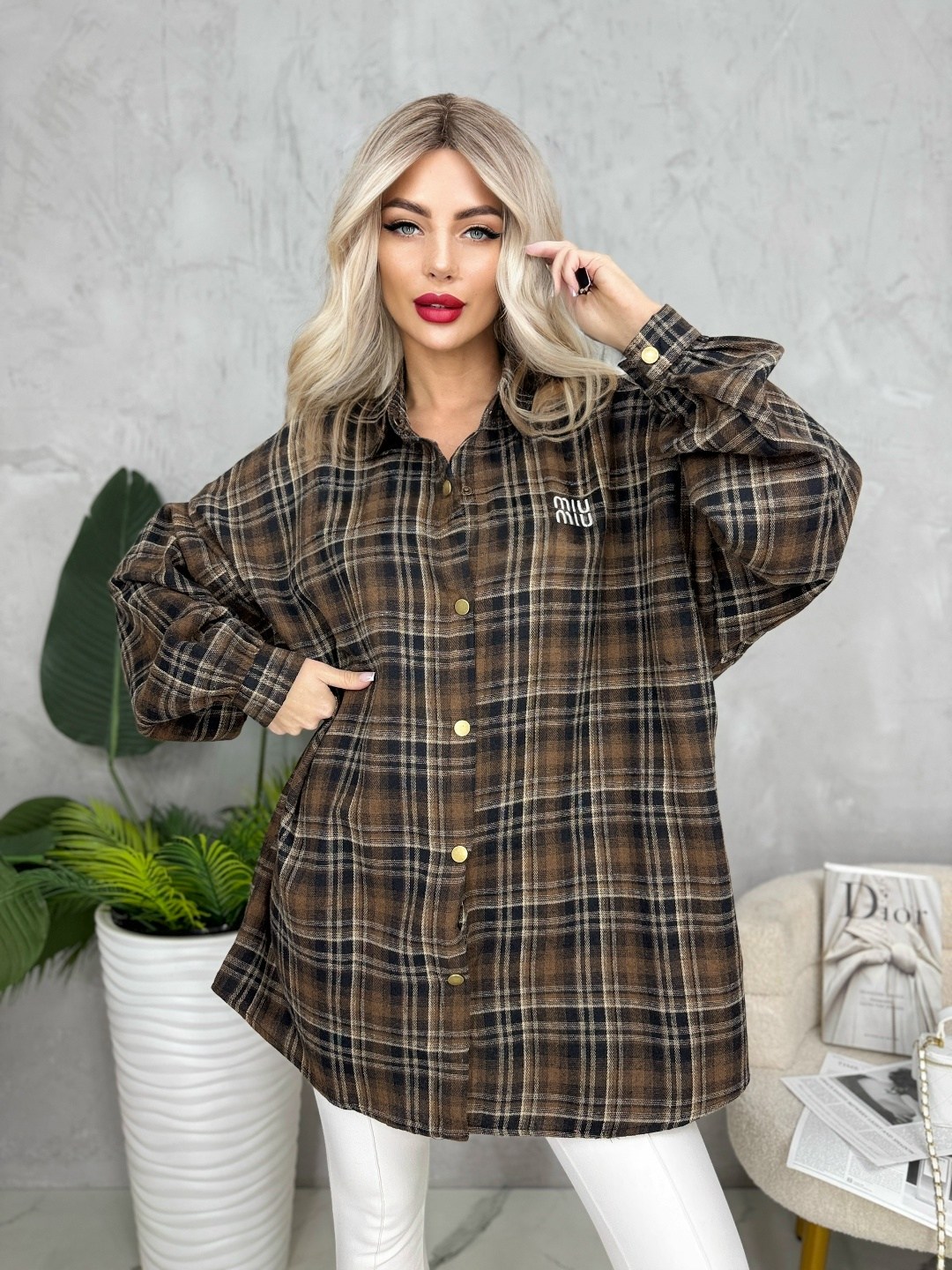 рубашка женская оверсайз в клетку,женская рубашка в клетку,рубашка женская оверсайз удлиненная в клетку,рубашка женская в клетку теплая оверсайз арт. 10620556,рубашка в клетку оверсайз badishka