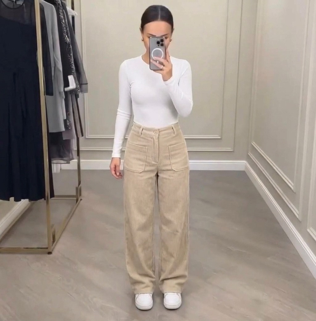 брюки коричневые микровельвет shinelbrend,женские вельветовые прямые брюки с высокой талией,брюки женские вельветовые универсальные,брюки вельветовые,женские вельветовые брюки с широкими штанинами