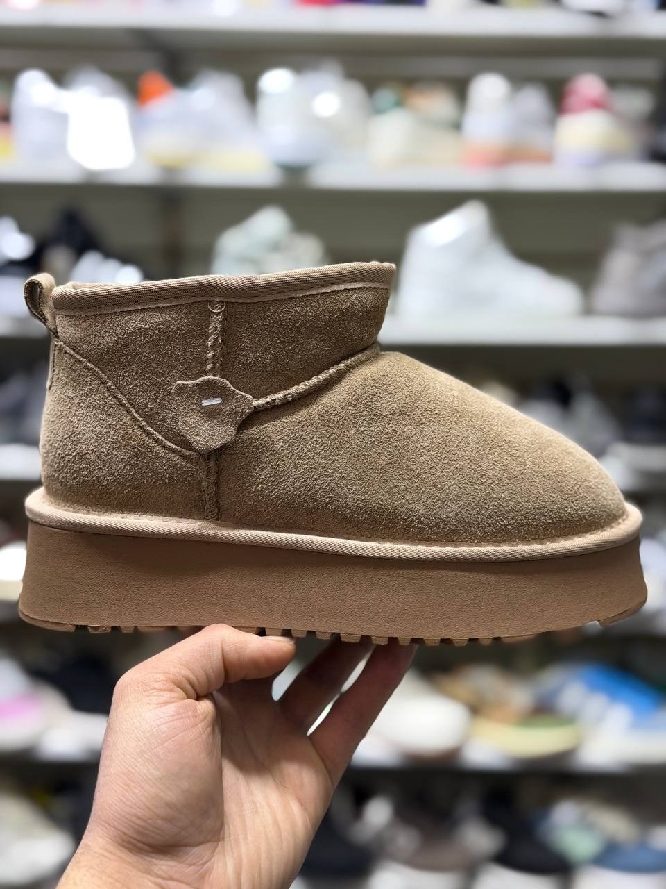 ,угги женские,угги ugg женские,зимняя ,угги чёрные женские замша