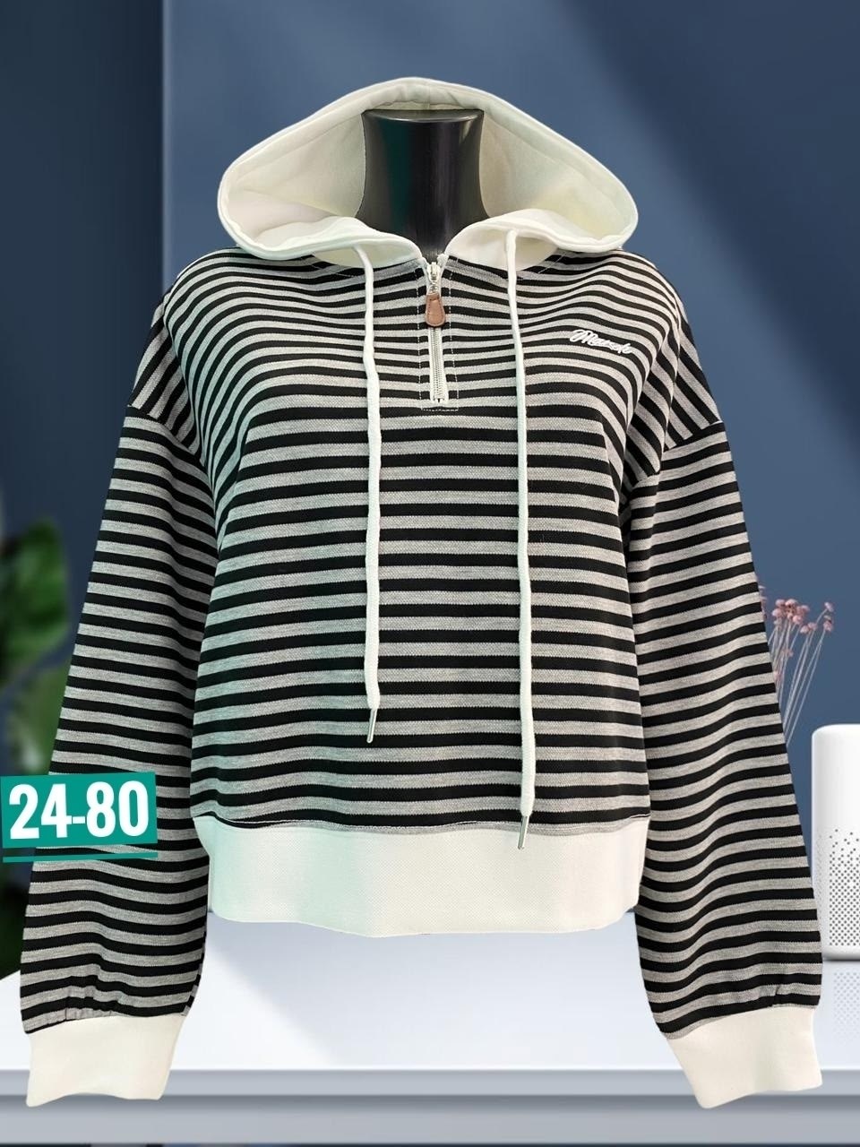 женская кофта,кофта с капюшоном,женское толстовка,полосатая толстовка,кофта с капюшоном женская