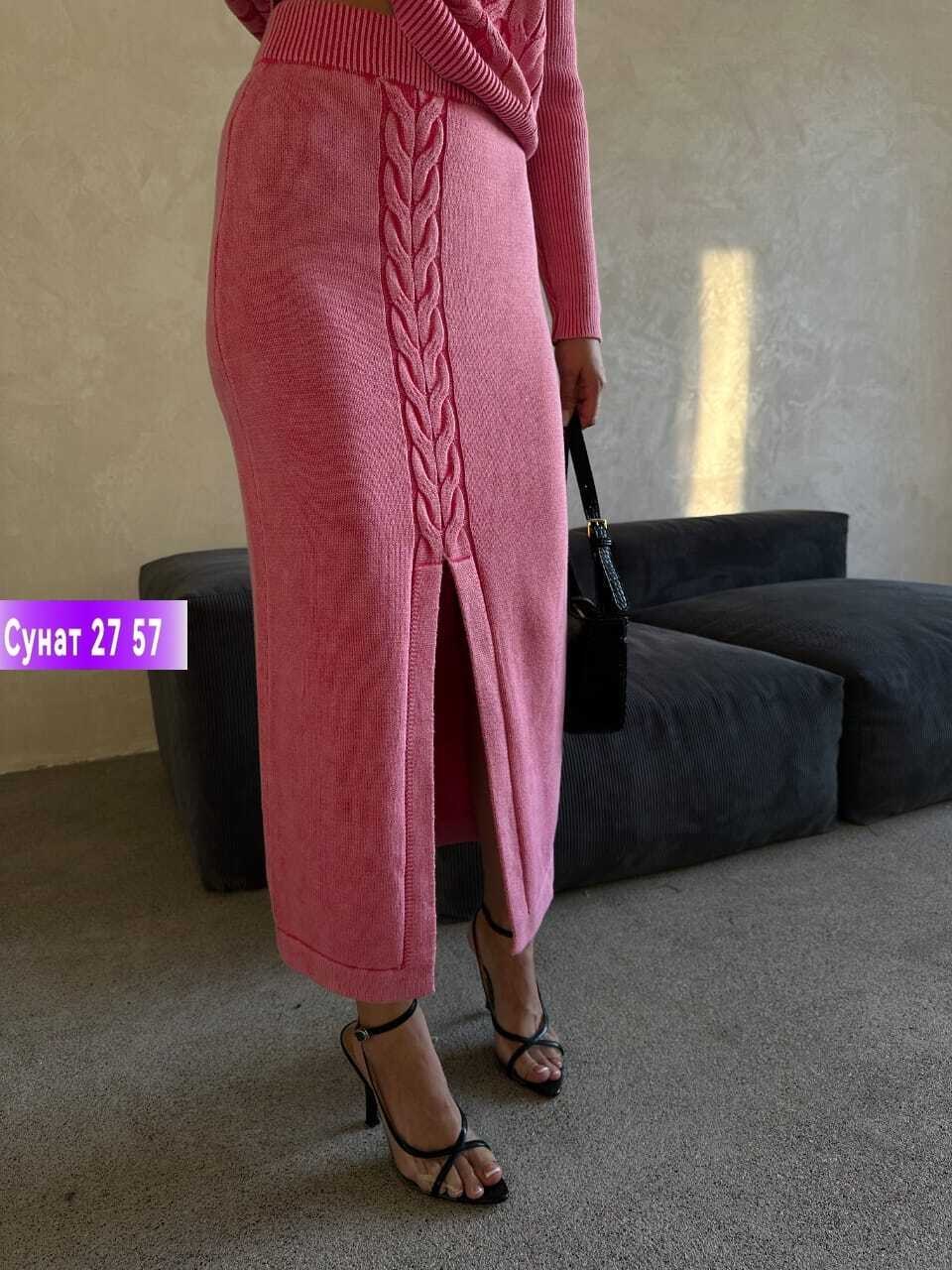 вязаный костюм с юбкой,вязаный костюм женский с юбкой,юбка с кофтой,женский костюм с юбкой,костюм теплый вязаный с юбкой delamax