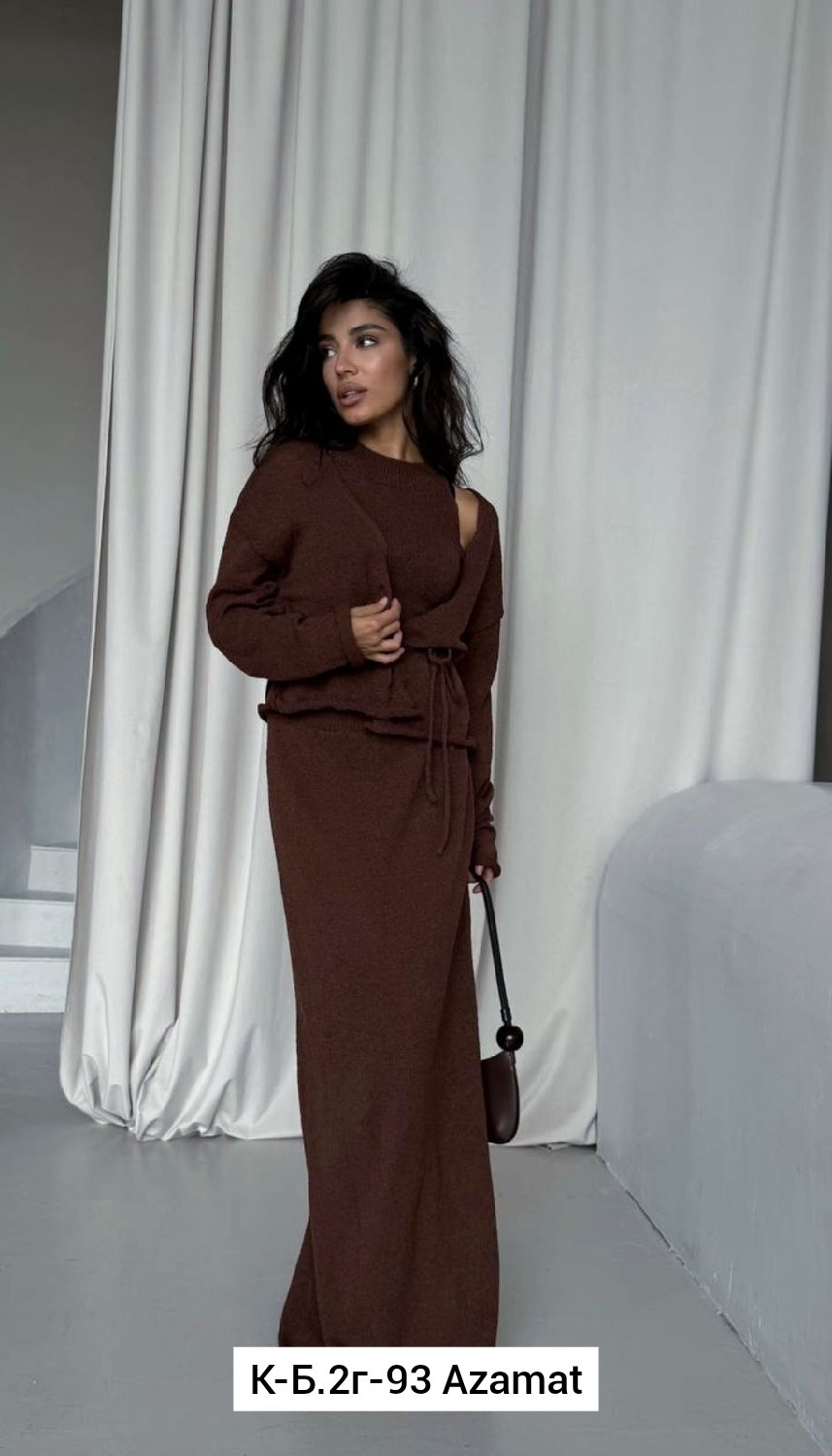 костюм тройка юбочный с топом вязаный myversion,костюм с юбкой,юбка с кофтой,женский костюм,вязаный костюм с юбкой