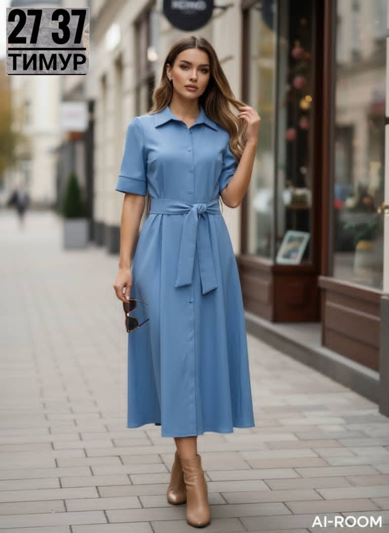 платье стиль,платье,платье стильное,платье миди,голубое платье