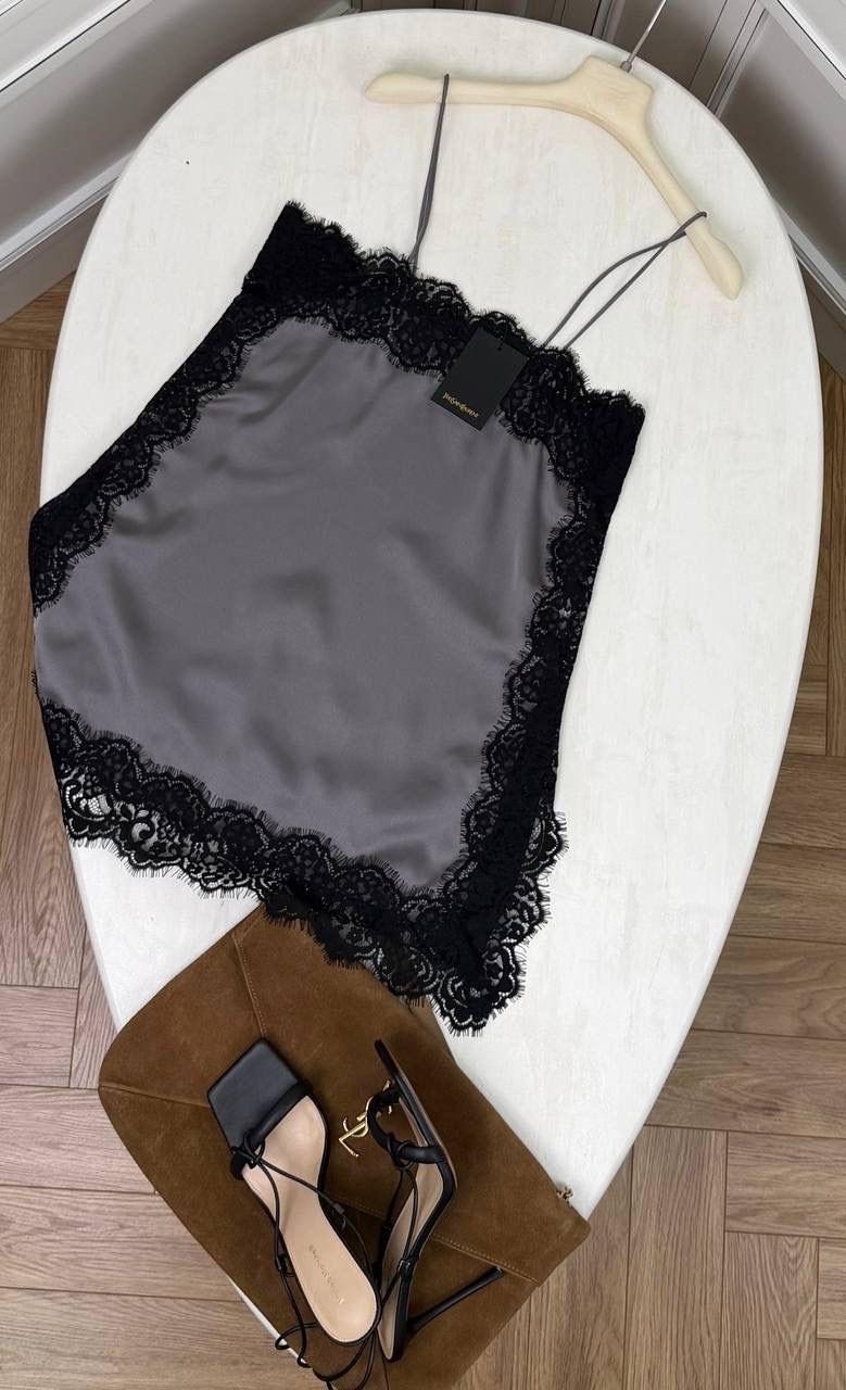 топ шелковый с кружевом,шелковая майка с кружевом,топ с кружевом,стильная пижама,шелковый топ