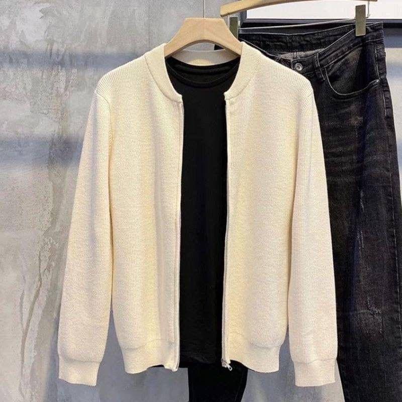 вязаный мужской кардиган,кофта на молнии кардиган zmaev цвет серый,мужской кардиган на молнии,мужские кардиганы,повседневный кардиган