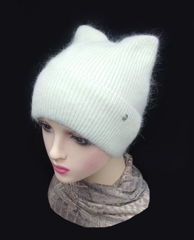 шапка с кошачьими ушками,шапка-кошка с ушками,женские шапки с ушками,шапка с кошачьими ушками вязаная,шапка с ушками-кошка вязаная