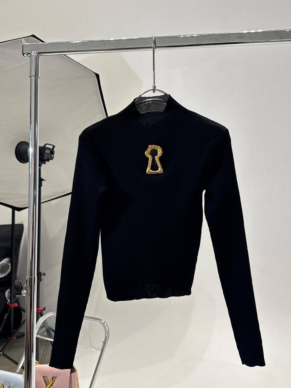 водолазка трикотажная облегающая с цепочкой borlakova 138264299,черная водолазка с цепочкой,водолазка,водолазка трикотажная облегающая с цепочкой borlakova,женская кофта