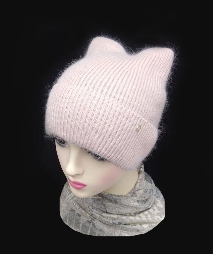 шапка с кошачьими ушками,шапка-кошка с ушками,женские шапки с ушками,шапка с кошачьими ушками вязаная,шапка с ушками-кошка вязаная