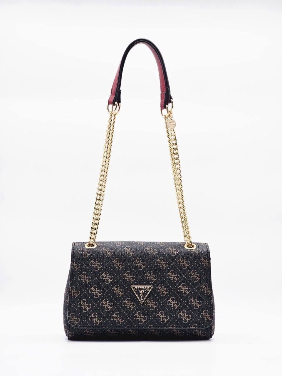 сумка женская через плечо guess,сумка через плечо guess,сумка guess,сумка guess черный,сумка на плечо guess noelle convertible xbody flap hwzg7879210 черный