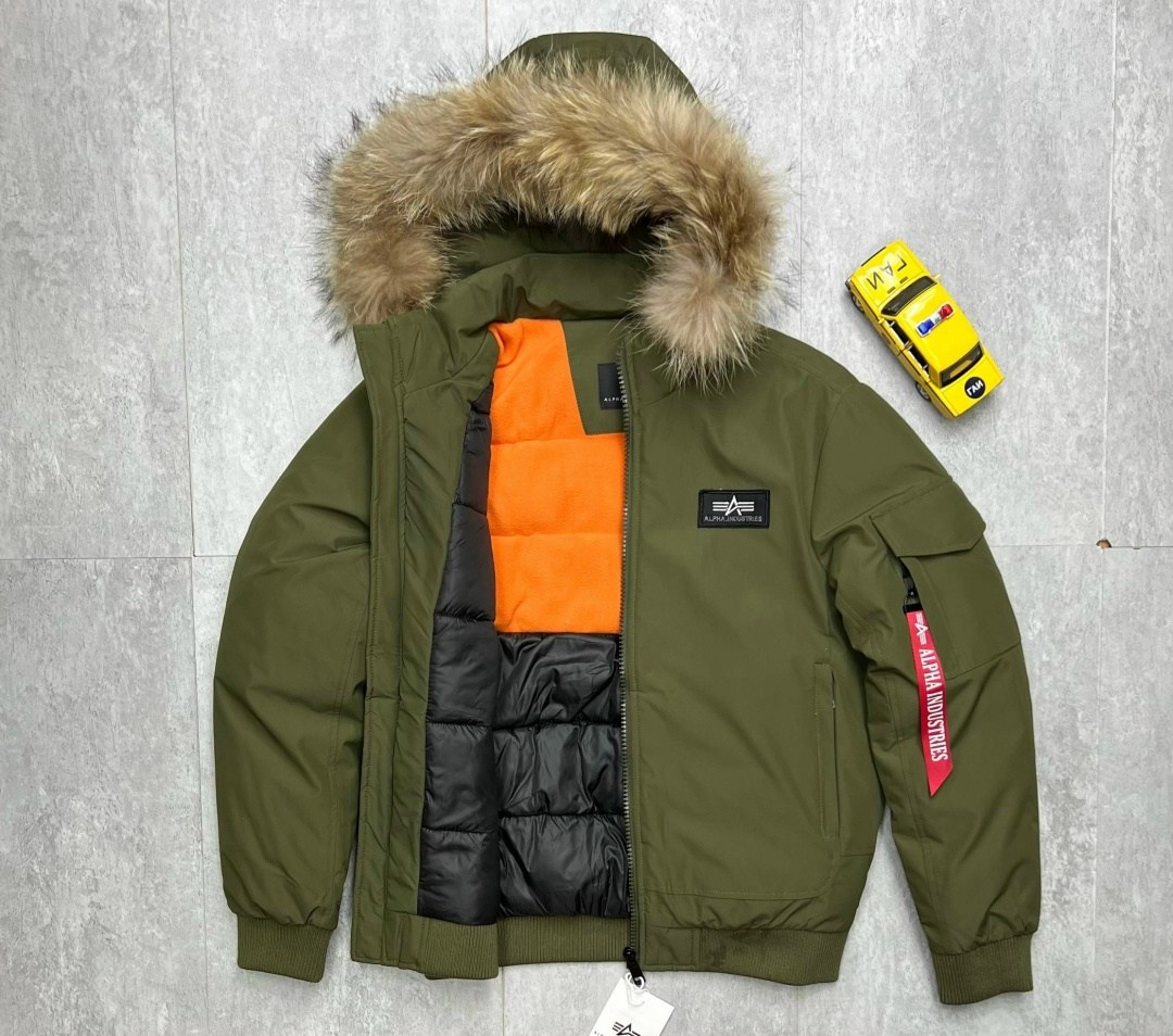 зимняя куртка бомбер,куртка бомбер,куртка alpha industries 45p custom, зеленый,куртка зимняя,мужская куртка бомбер