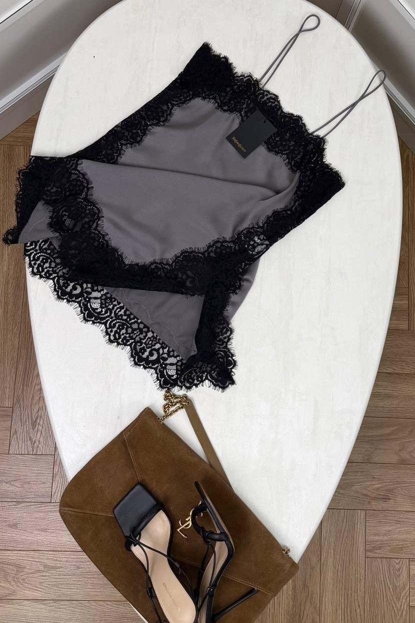 топ шелковый с кружевом,шелковая майка с кружевом,топ с кружевом,стильная пижама,шелковый топ