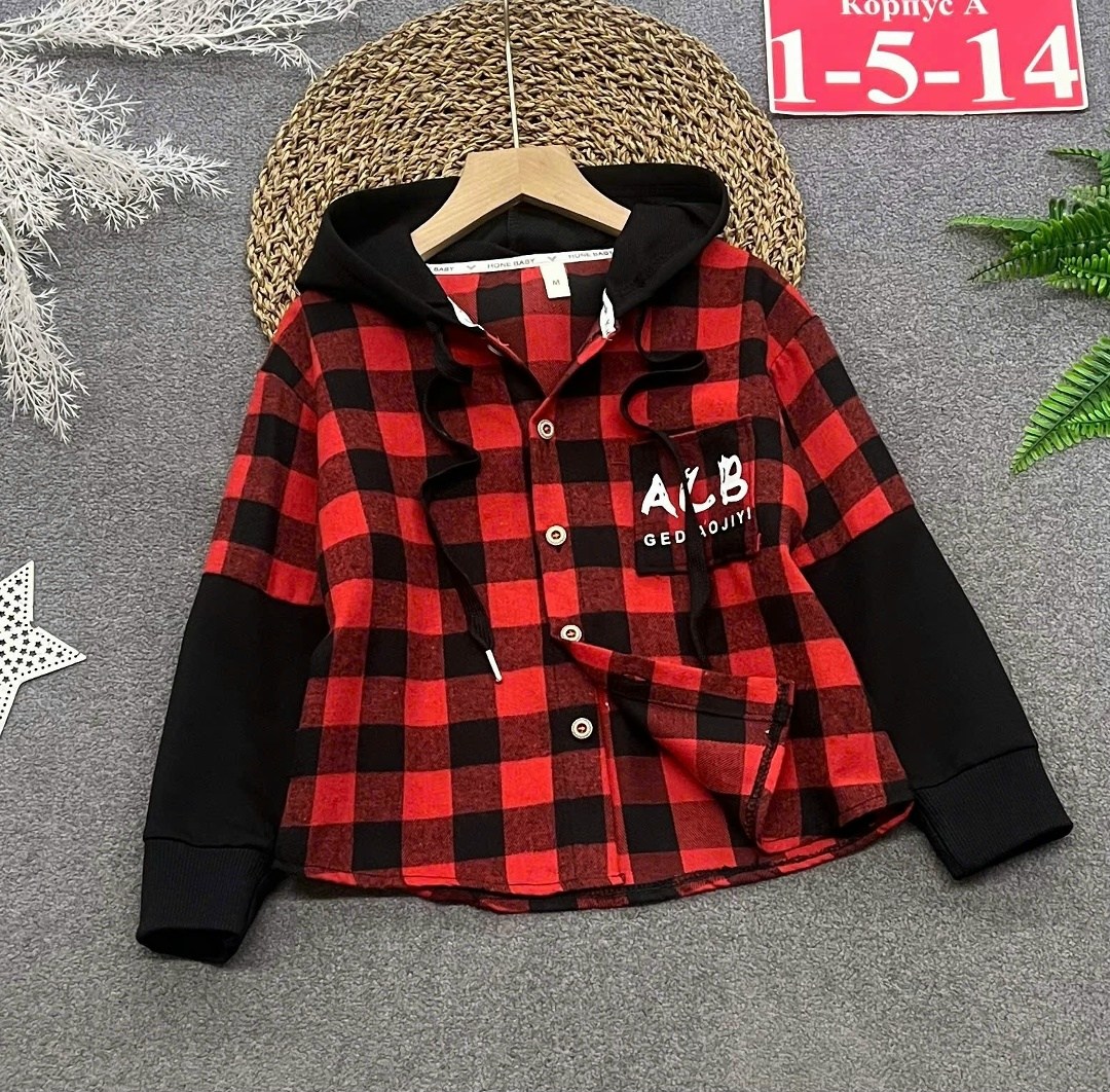 толстовка для мальчика,рубашка в клетку с капюшоном,рубашка с капюшоном,рубашка с капюшоном для мальчика,рубашка для мальчика
