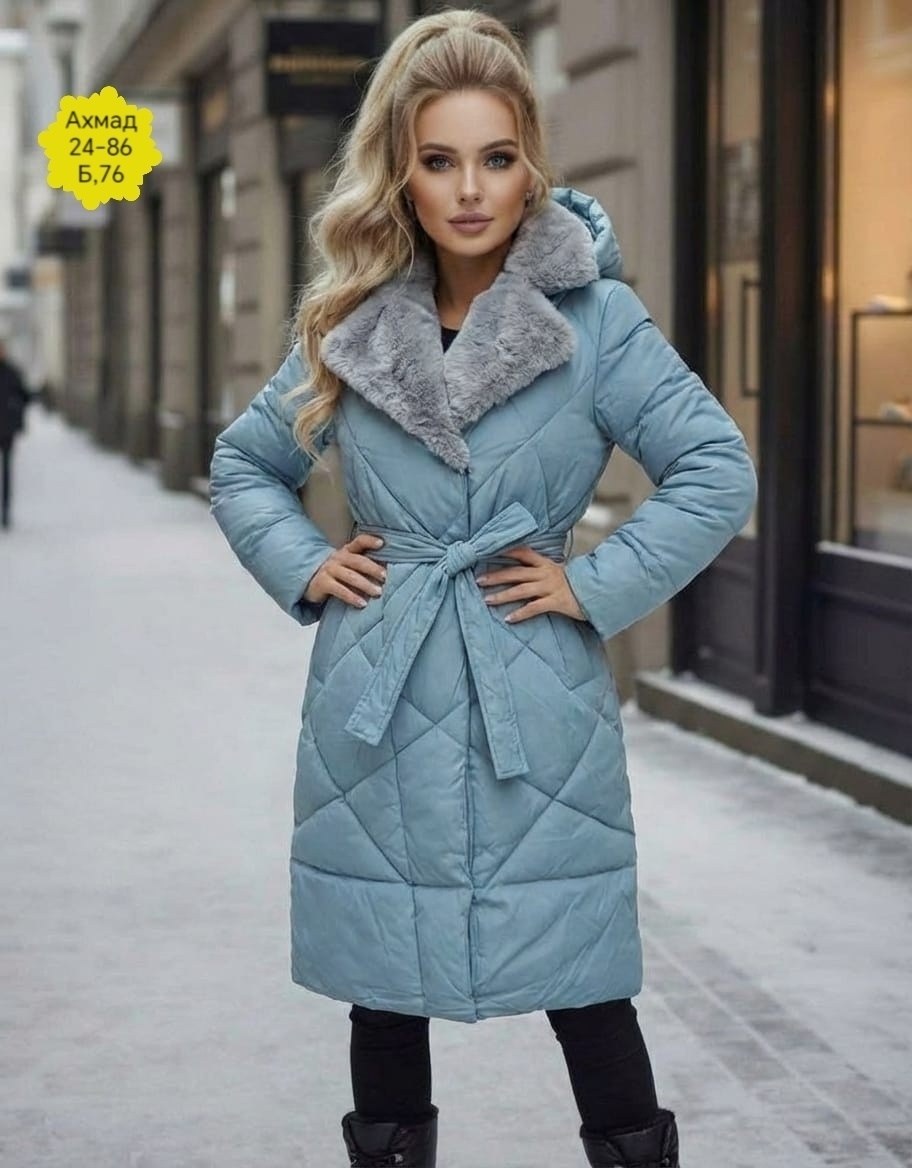 пальто стеганое зимнее cosas caliente,стеганое зимнее пальто,куртка женская зимняя,пальто зимнее стёганное длинное с капюшоном,стеганое женское пальто