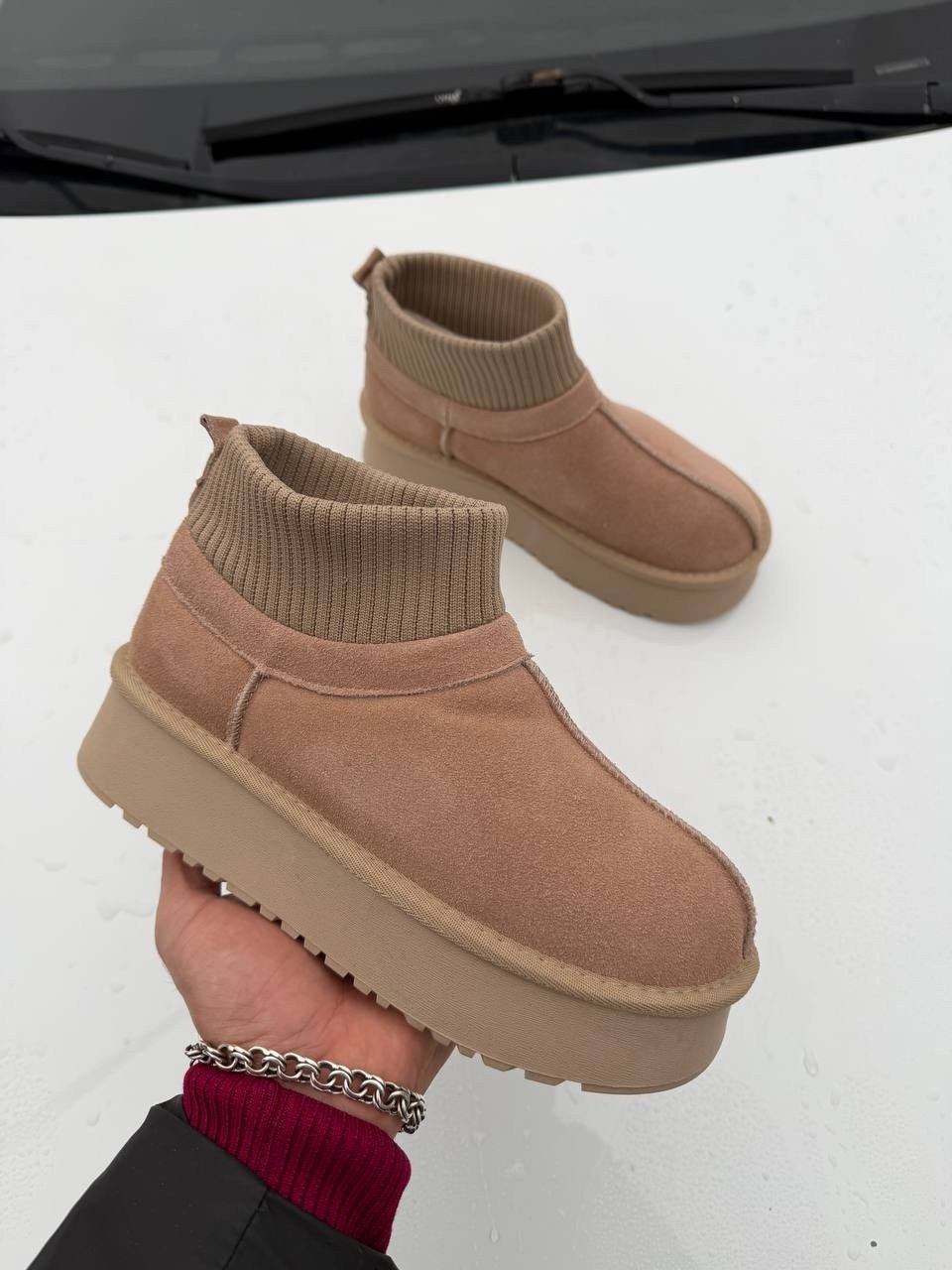 ,женские угги,угги,угги зимние на платформе с натуральным мехом brash shoes,угги basvello