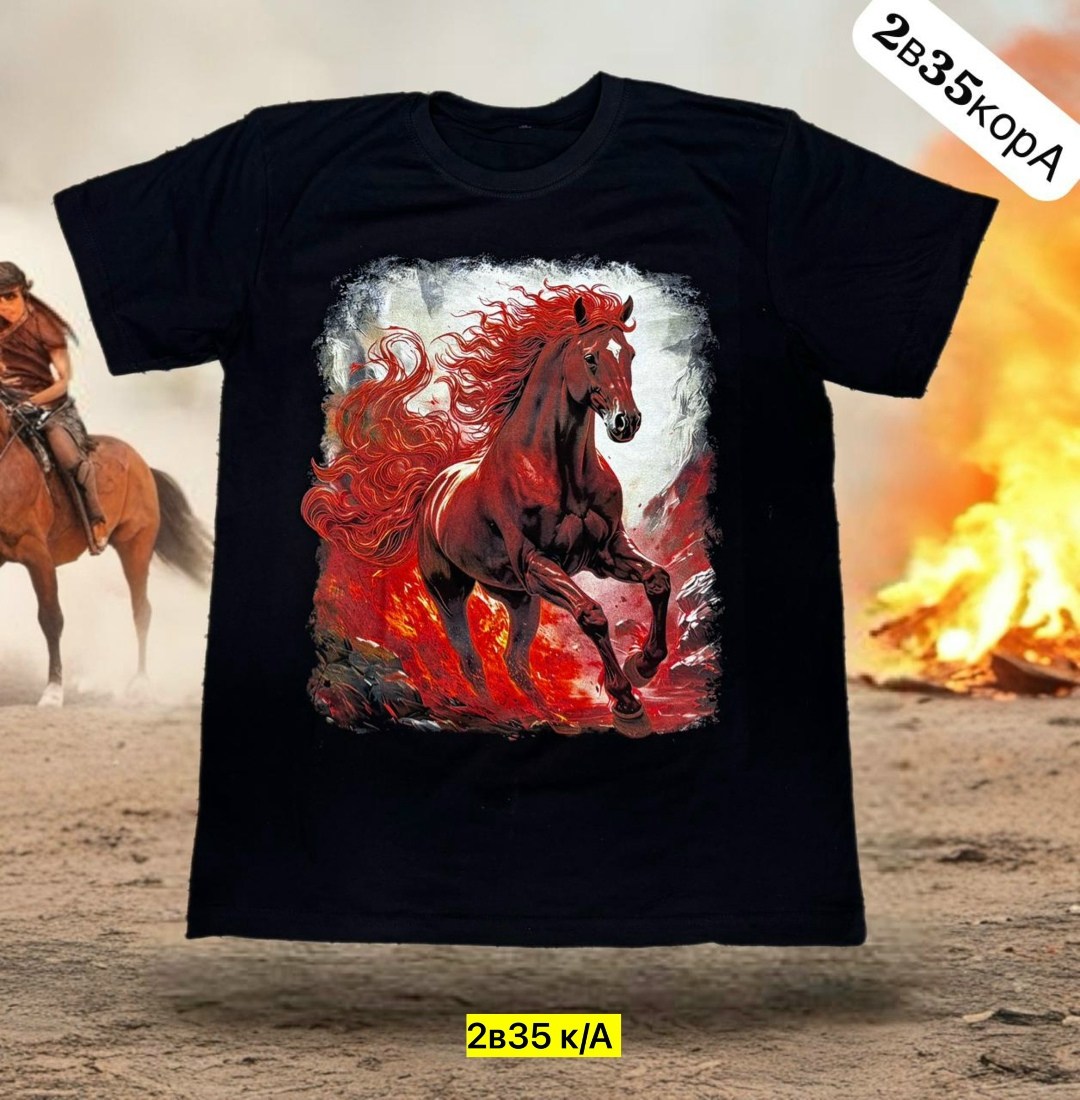 футболка мужская с 3d-принтом "огненная лошадь",мужская футболка огненная лошадь на темном фоне 3d,мужская футболка 3d с принтом огненная лошадь на темном фоне,принт для футболки,футболка огненный кон
