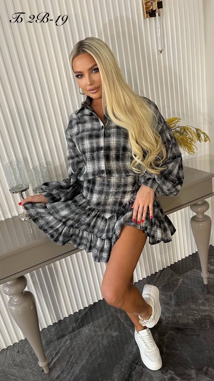 костюм офисный школьный с юбкой и рубашкой kassandra wear,костюм с юбкой и рубашкой,костюм с юбкой в клетку,костюм двойка юбка и рубашка в клетку kassandra wear,костюм в клетку