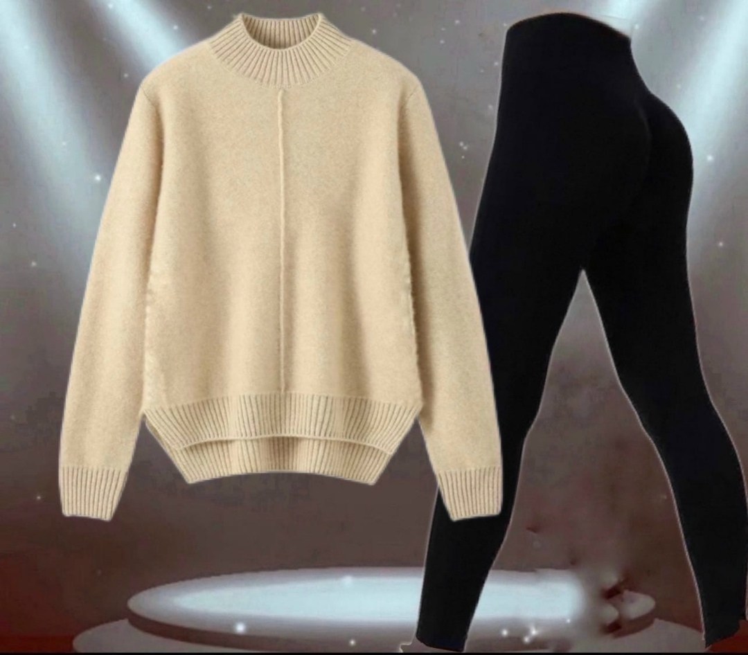 свитер под лосины,легинсы женские,леггинсы теплые,леггинсы в рубчик из шерсти и кашемира sd-700,женские леггинсы