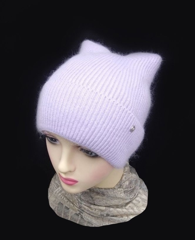 шапка с кошачьими ушками,шапка-кошка с ушками,женские шапки с ушками,шапка с кошачьими ушками вязаная,шапка с ушками-кошка вязаная