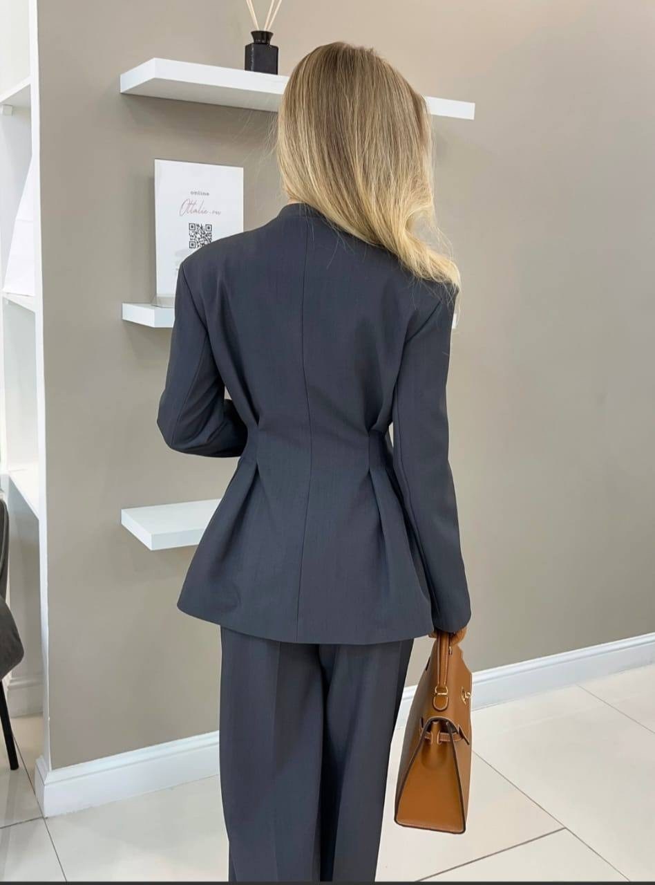 брючный костюм деловой с пиджаком sanro 322318520,брючный костюм,брючный костюм женский,брючный костюм империал женский,деловой брючный костюм