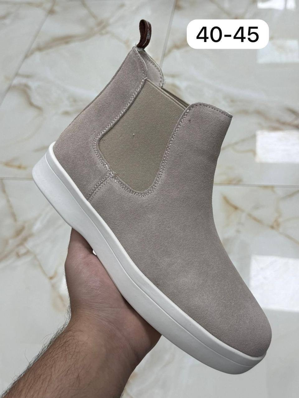 ,челси замшевые loro piana premium shoes,ботинки челси asos design из бежевой замши,loro piana ботинки,мужские ботинки челси