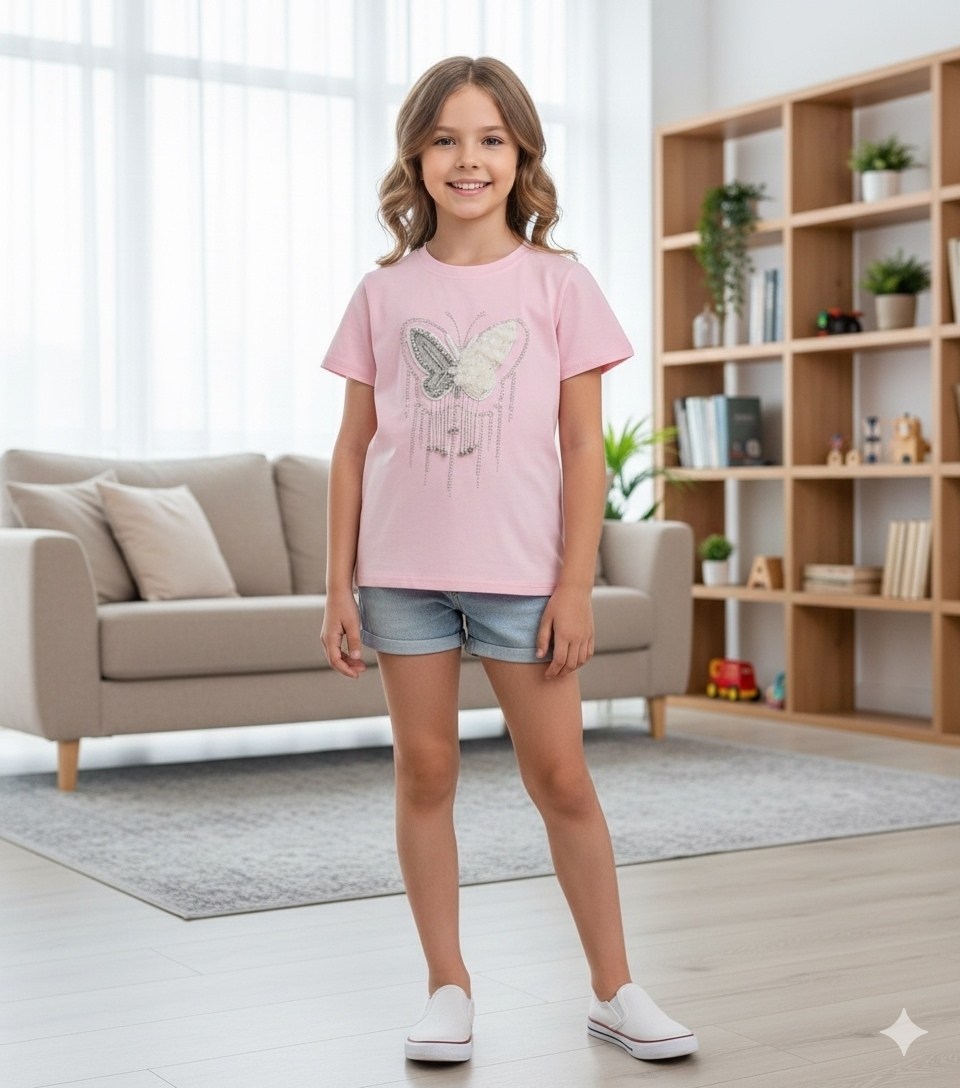 футболка для девочек,футболка детская,футболка для девочек crockid,детская футболка для девочки,бежевая футболка
