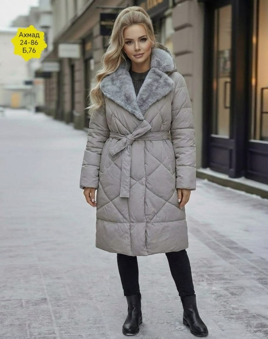 пальто стеганое зимнее cosas caliente,стеганое зимнее пальто,куртка женская зимняя,пальто зимнее стёганное длинное с капюшоном,стеганое женское пальто