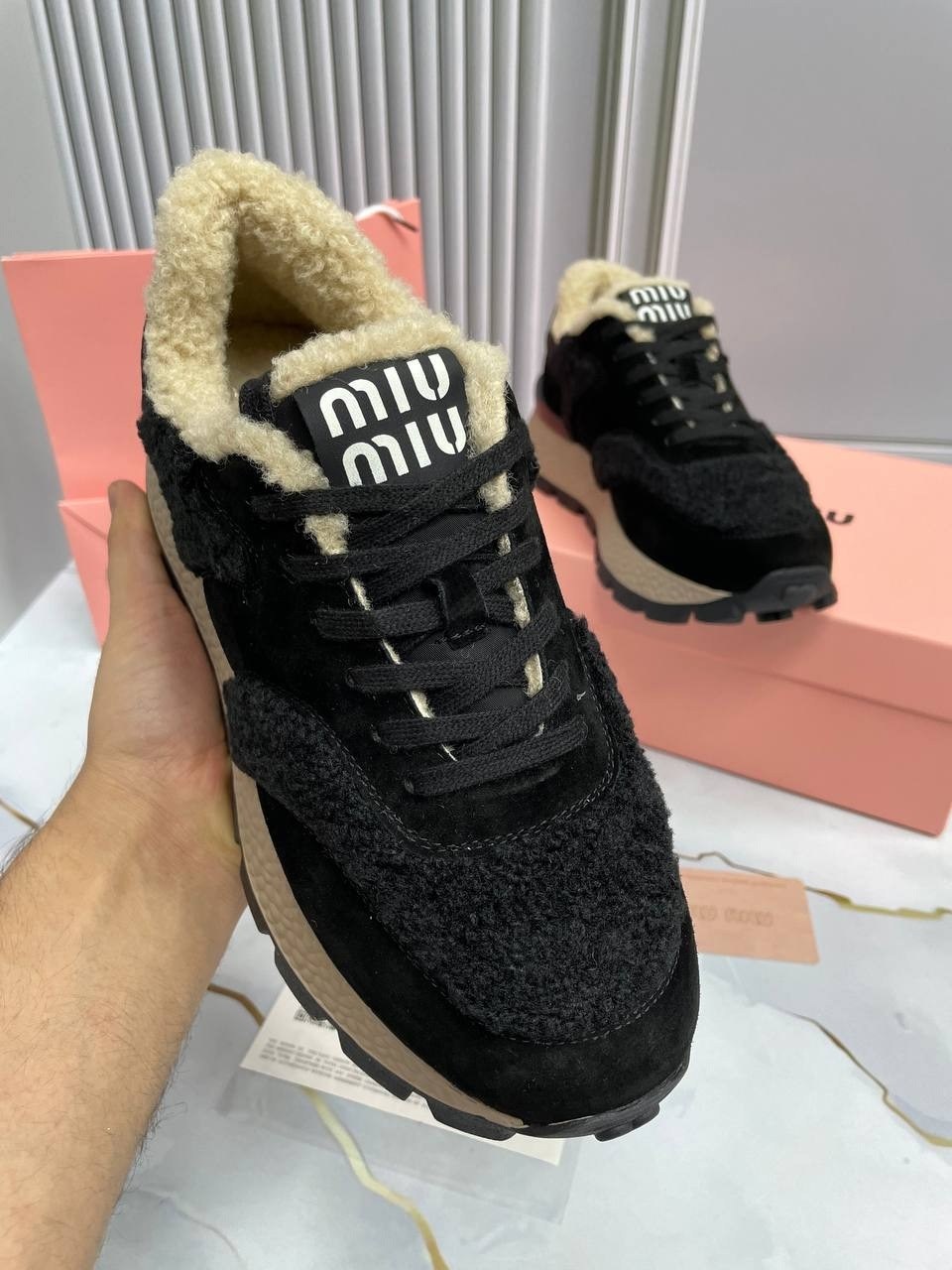 кроссовки женские,,кроссовки miu miu с мехом зимние,женские кроссовки miu miu,кроссовки зимние женские miu miu