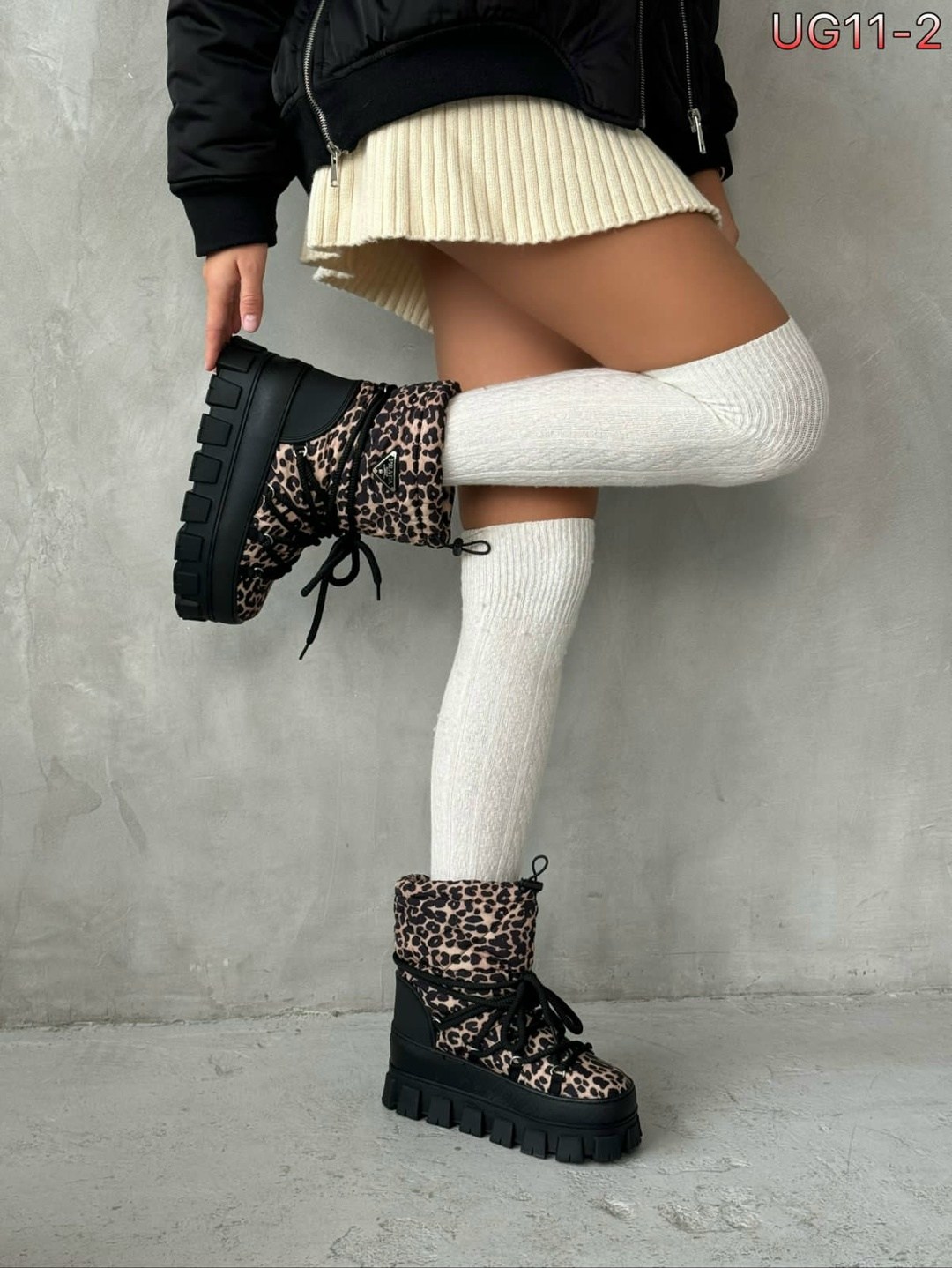 дутики зимние леопардовые на платформе behave 250146220,прада дутики женские зимние,дутики леопардовые,дутики,