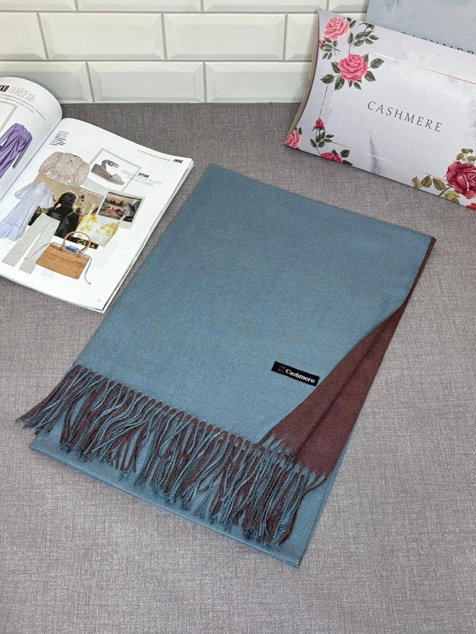 палантин двусторонний cashmere,кашемировый шарф,женские кашемировые шарфы,палантин женский,кашемировый палантин