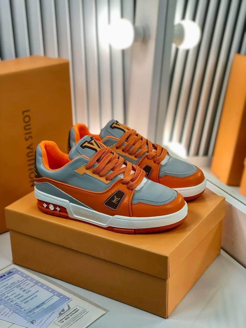 кроссовки louis vuitton trainer,кроссовки луи витон оранжевые,кроссовки louis vuitton,,луи виттон кроссовки