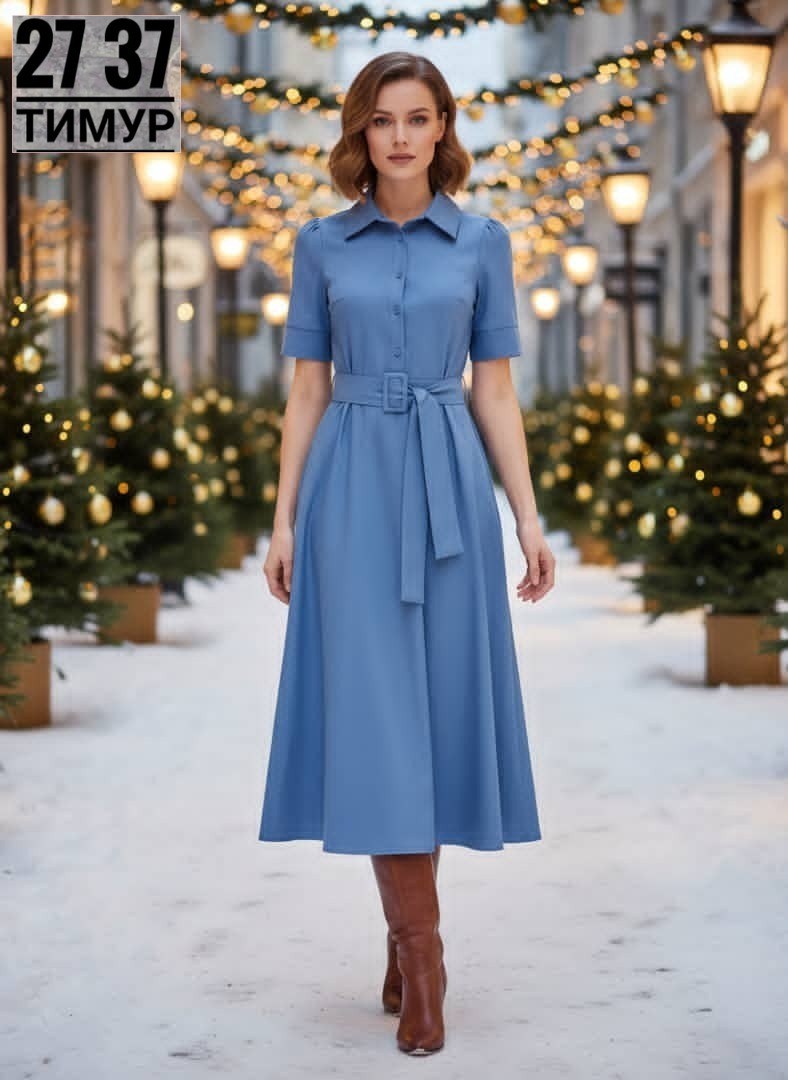 платье стиль,платье,платье стильное,платье миди,голубое платье
