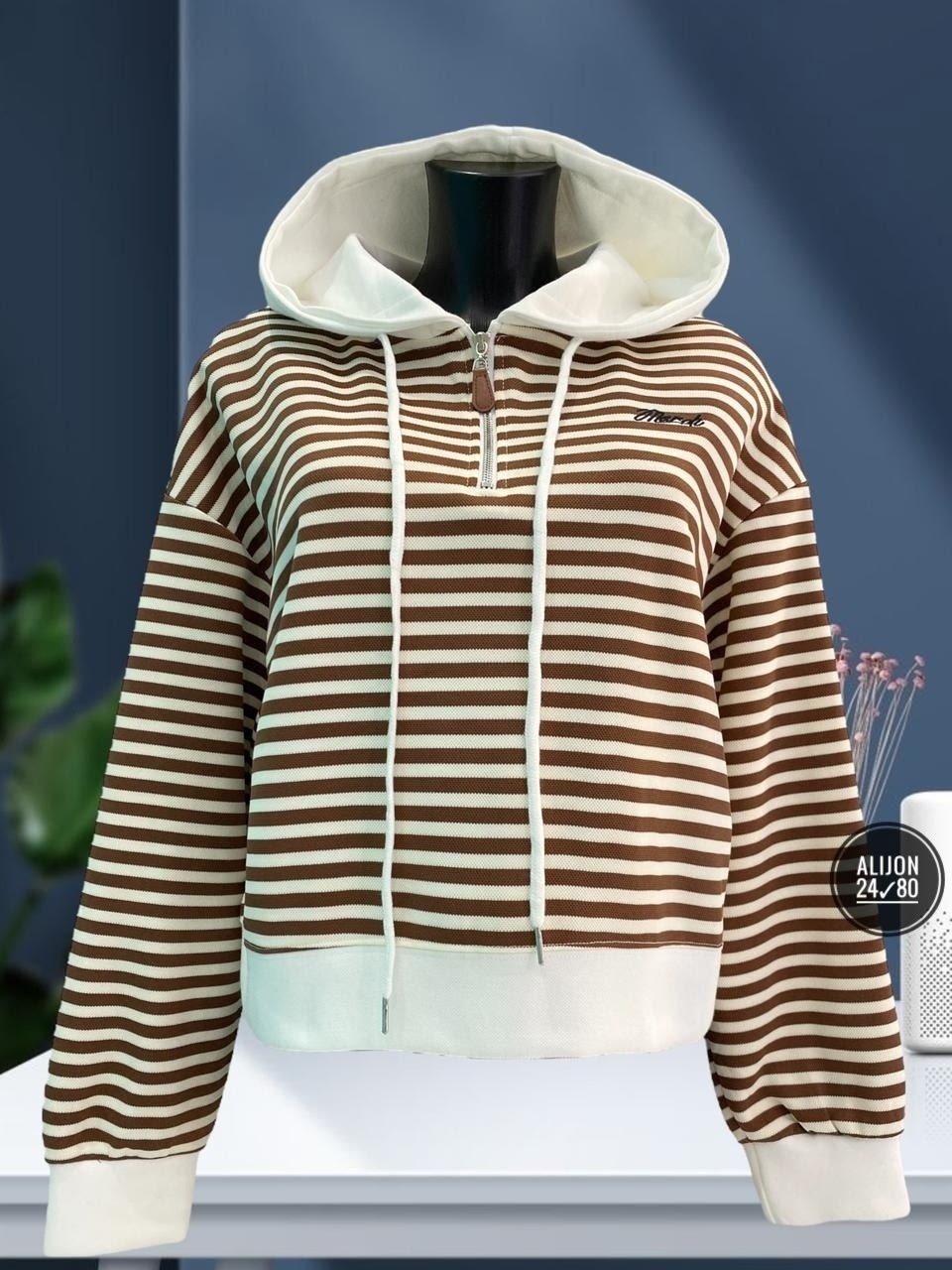 кофта до талии,полосатая толстовка,толстовка женская,толстовка в полоску,женская кофта