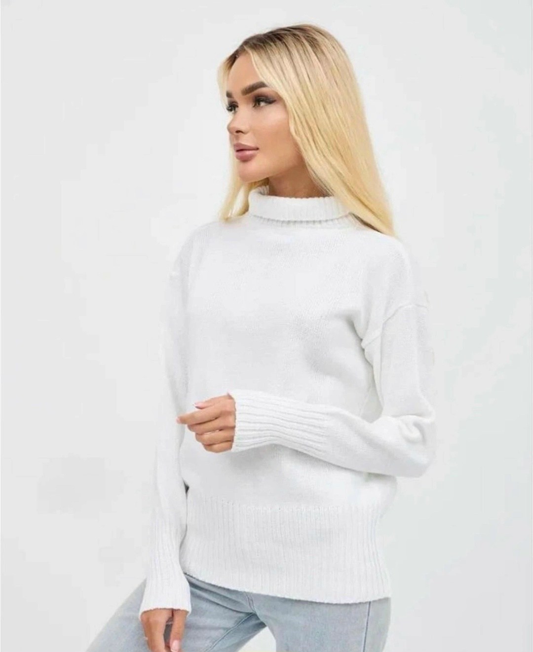 бежевый свитер,бежевый джемпер,удлиненный свитер,свитер с горлом,свитера женские