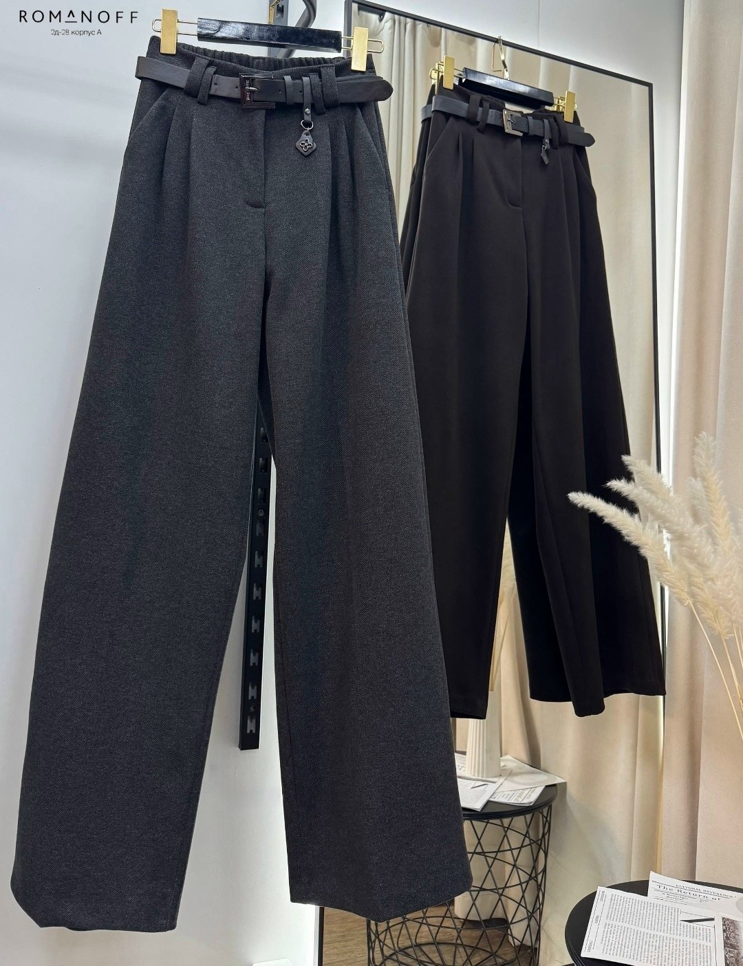 брюки палаццо женские широкие штаны elendor,брюки классические,брюки женские палаццо,серые брюки палаццо,брюки палаццо