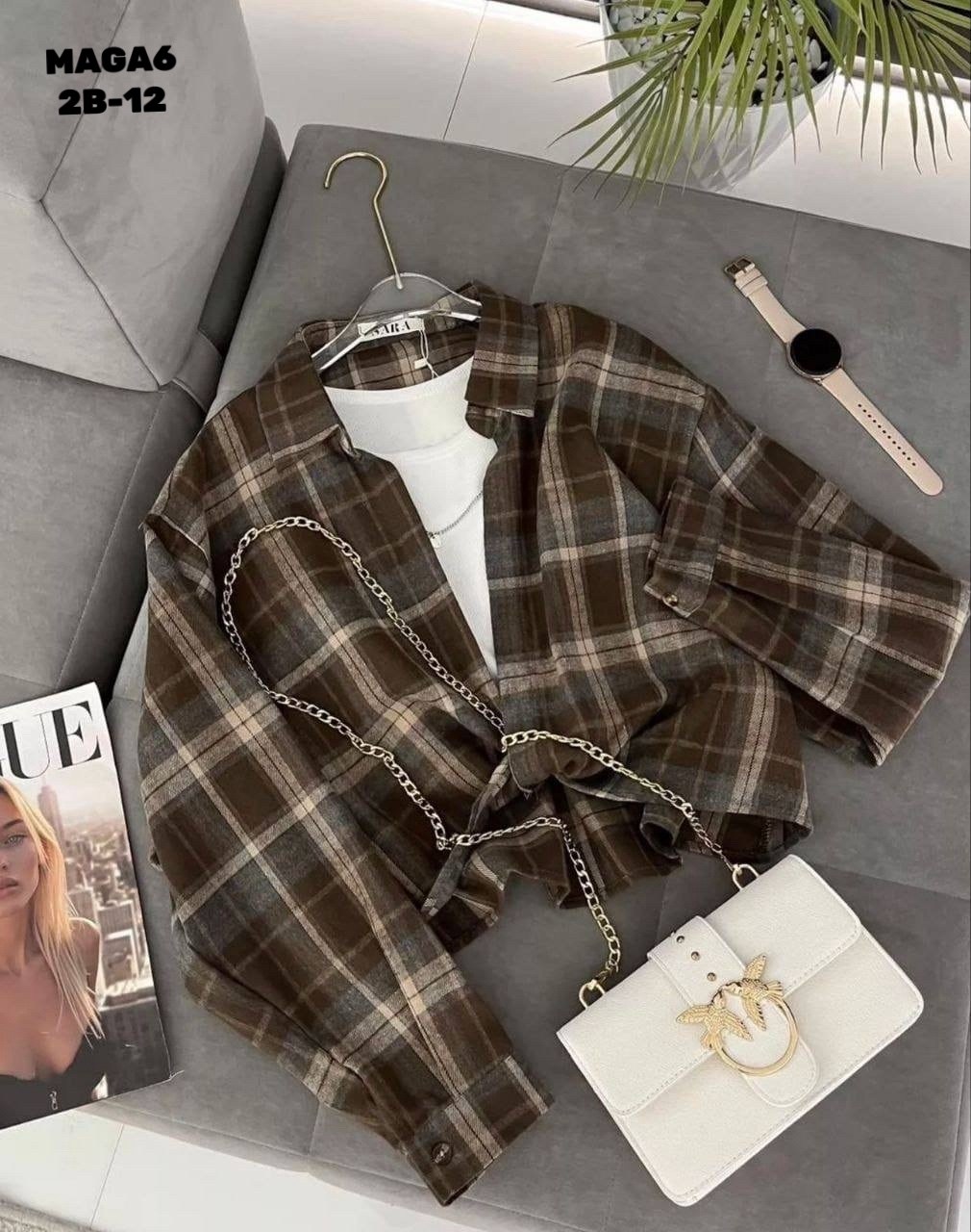 рубашка в клетку с майкой beststyle,рубашка в клетку,рубашка beststyle в клетку,женская рубашка в клетку,рубашка женская в клетку оверсайз