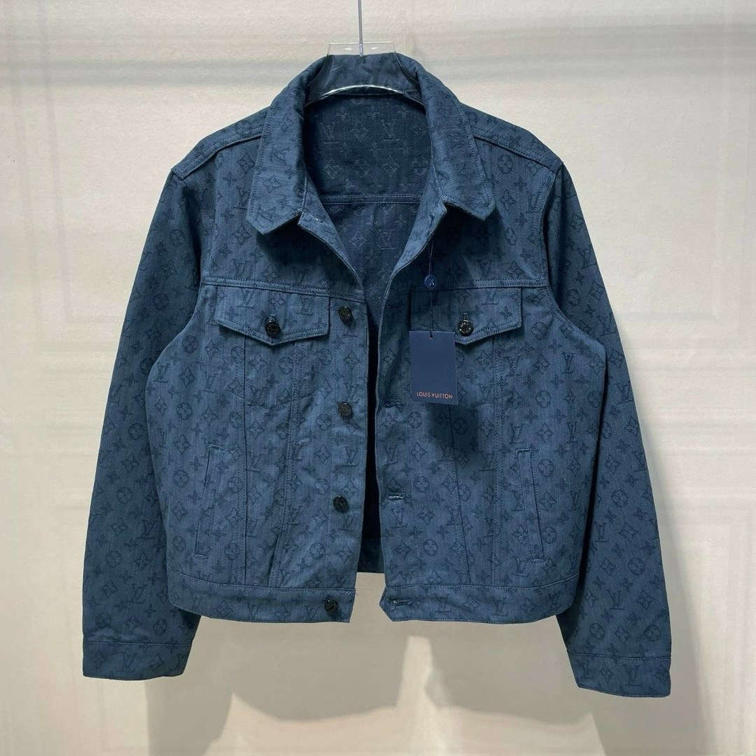 джинсовка луи виттон,louis vuitton monogram denim jacket,куртка джинсовая louis vuitton,джинсовые куртки,мужская джинсовая куртка louis vuitton