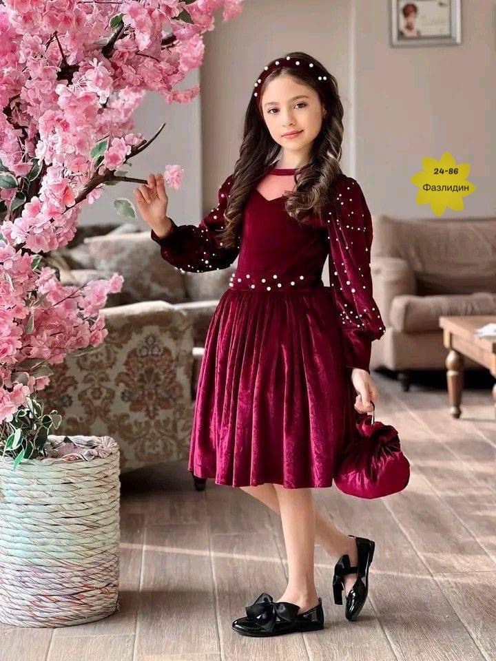 платье детская,бархатное платье для девочки,детское платье из бархата,платье для девочки велюровое,детское платье из велюра
