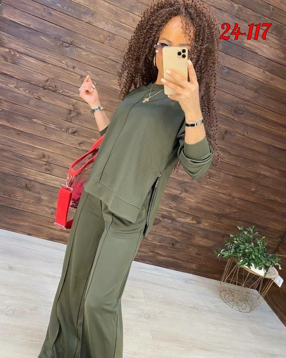 трикотажный костюм с широкими штанами,трикотажный костюм с широкими брюками,женский костюм на флисе,костюм с широкими брюками,костюм двойка женская