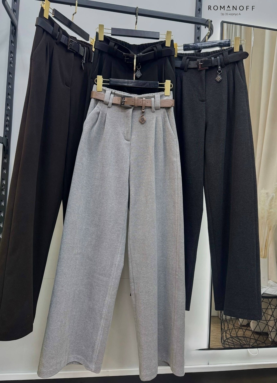 брюки палаццо женские широкие штаны elendor,брюки классические,брюки женские палаццо,серые брюки палаццо,брюки палаццо