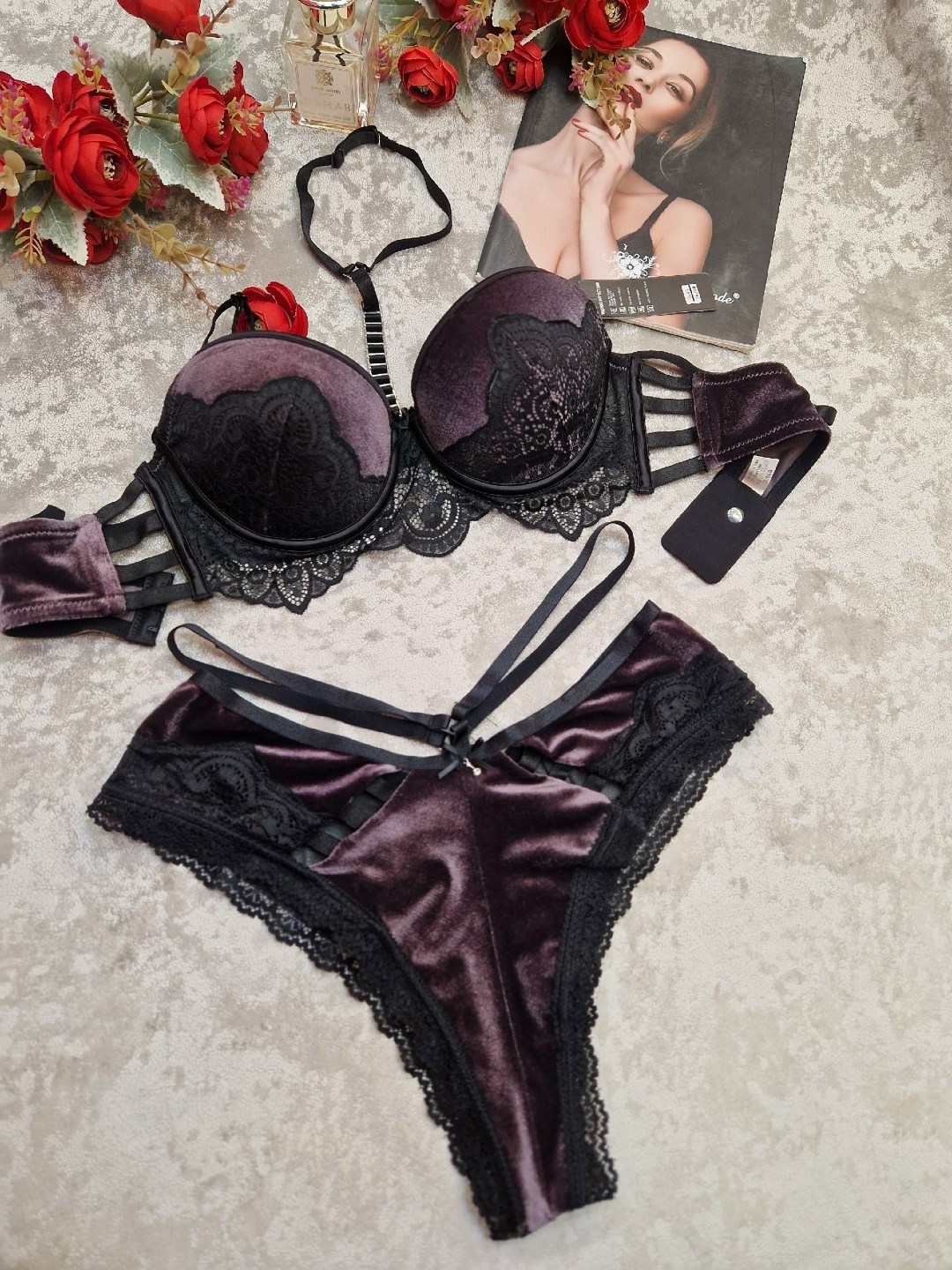 комплект нижнего белья,комплект нижнего белья бархатный,белье женское из бархата,комплекты нижнее белье женский,женские белье